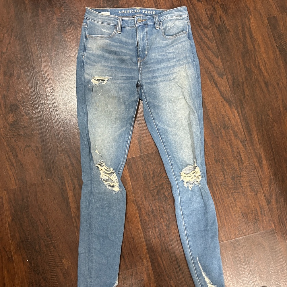American Eagle ripped jeggings - size 4!